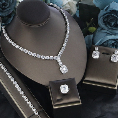 Ladies' Banquet Party Jewelry Four - Piece Set - Zambeel