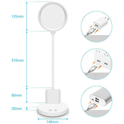 Lamp Rechargeable Plug - in Bedroom Bedside Lamp - Zambeel