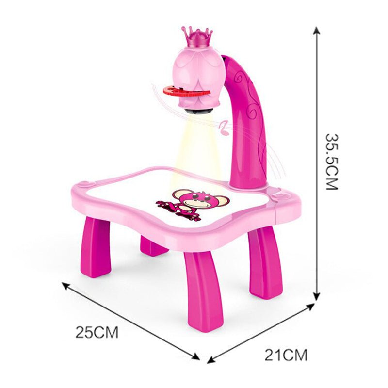 LED Projector Art Painting Table for Kids - Zambeel