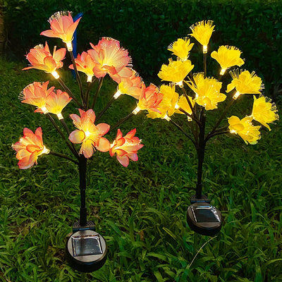 Led Solar Lamp Simulation Camellia Lawn - Zambeel