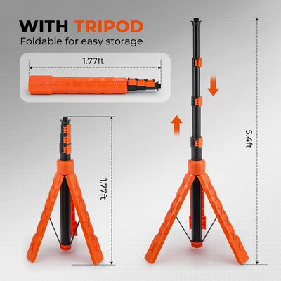 Light with Stand, Triple Cordless LED - Zambeel