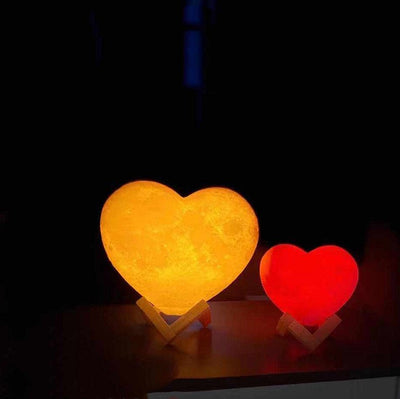 Love Night Light Valentine'S Day Heart - Shaped Moon Light - Zambeel