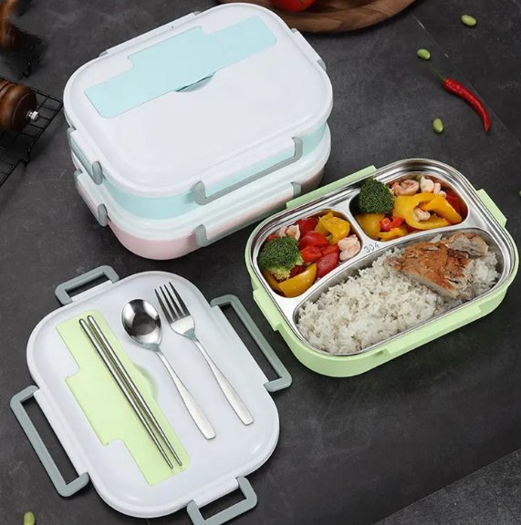 Lunch Box With Compartments - Zambeel