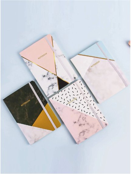 Marble Pattern Cover Random Notebook - Zambeel