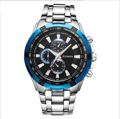 Men's Watch Business Steel Belt Quartz Watch - Zambeel