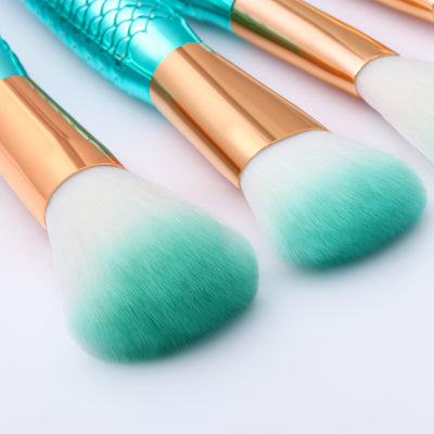 Mermaid Shaped Makeup Brushes - Zambeel