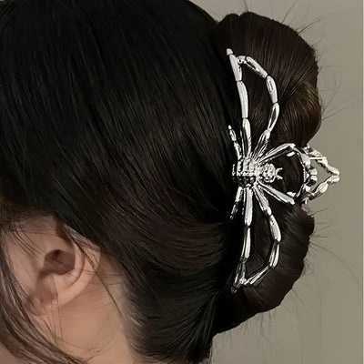 Metal Spider Large Shark Clip Fashion Ponytail Hair Claw - Zambeel