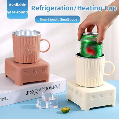 Mini Quick Cooling Cup Beer Beverage Rapid Refrigeration Ice Maker Machine Cold Drink Heating Home Dormitory Food Grade 400ml Kitchen Gadgets - Zambeel