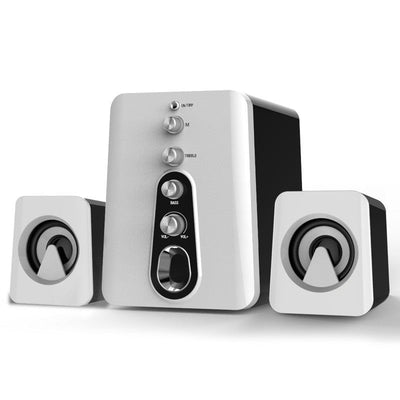 Mini USB 2.1 Speaker Wired Combination High Audio Heavy Bass Music Subwoofer Mobile Phone - Zambeel