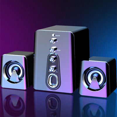 Mini USB 2.1 Speaker Wired Combination High Audio Heavy Bass Music Subwoofer Mobile Phone - Zambeel