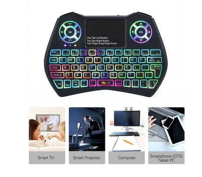 Mini Wireless Keyboard Flying Mouse Keyboard Supports Multi - language Keyboard - Zambeel