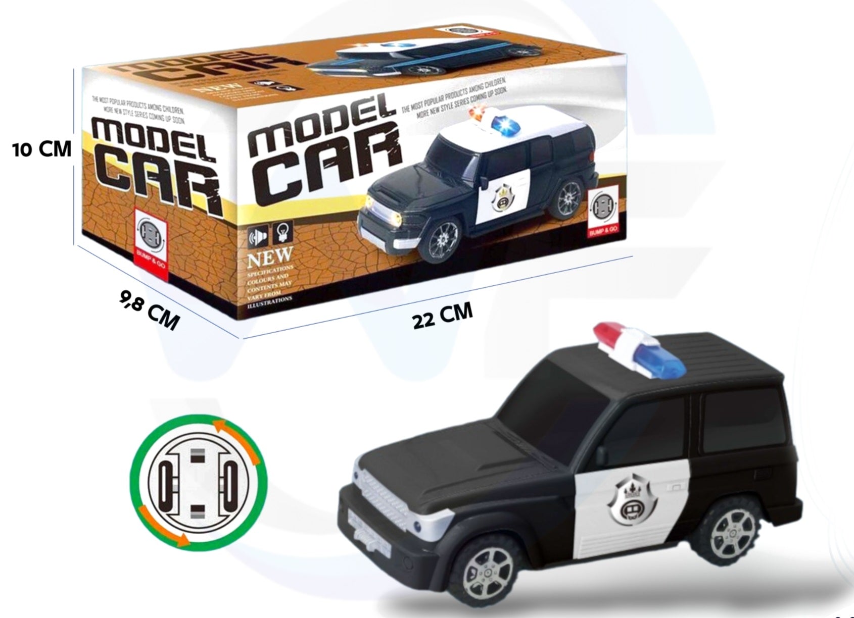 Model Police Car - Zambeel