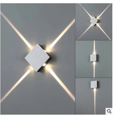 Modern Simple Square Round LED Aluminum Wall Light - Zambeel