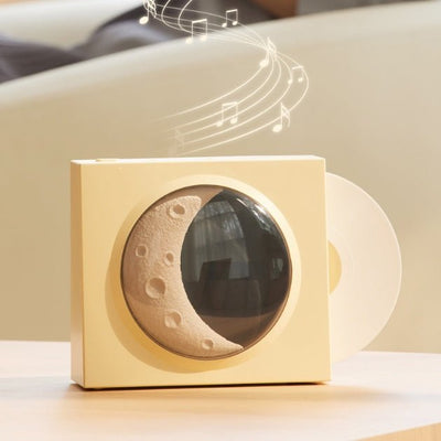 Moon Clock Bluetooth Speaker Vinyl Nostalgic Feelings High Volume Small Speaker - Zambeel