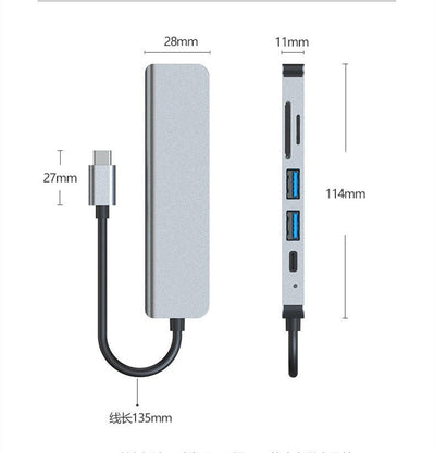 Multi Function Dock 4k Hd Usb Notebook 6 In 1 - Zambeel