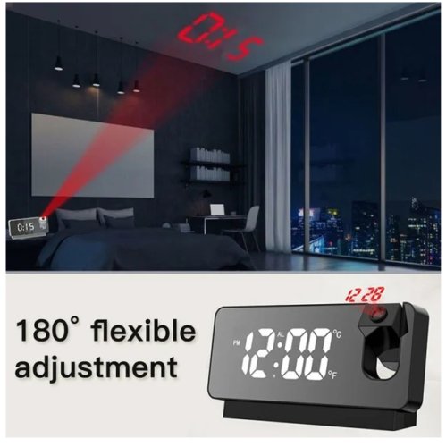 Multi - functional LED Digital Projector Clock - Zambeel