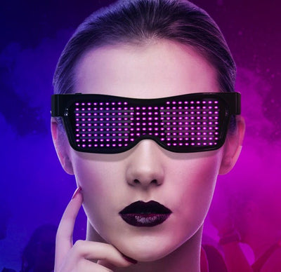 Multicolor Party LED Glasses Dynamic Flashing LED Glasses - Zambeel