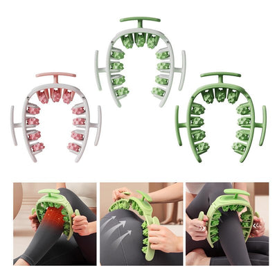 Multifunctional Manual Round Massager Roller Fitness Waist Buttocks Muscles Leg Gripper Stovepipe Thigh Removable Massage Gym Tool Beauty Health - Zambeel