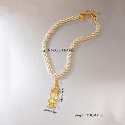 Necklace Rope Female Pendant Hanging Rope Gold Pendant Rope Short Female - Zambeel