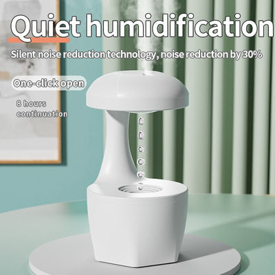 New Arrival Portable 800ml H2o Anti Gravity Usb Air Water Droplet Cool Mist Smooth Sailing Aromatherapy Humidifier For Bedroom - Zambeel