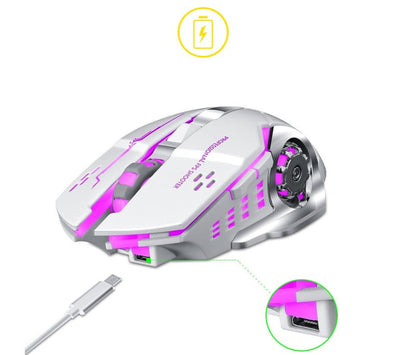 New Charging Wireless Mouse Mute - Zambeel