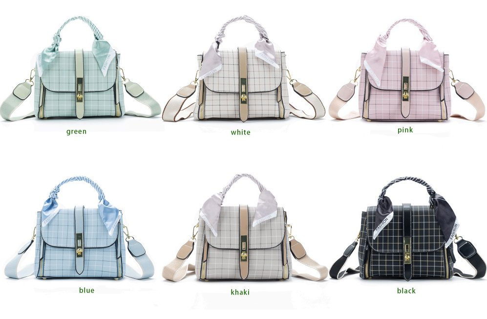 New Crossbody Check Print Bag - Zambeel