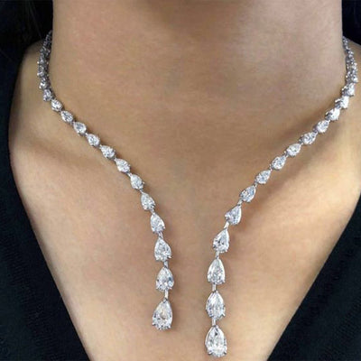 New Popular Zircon Necklace Versatile Fashion - Zambeel