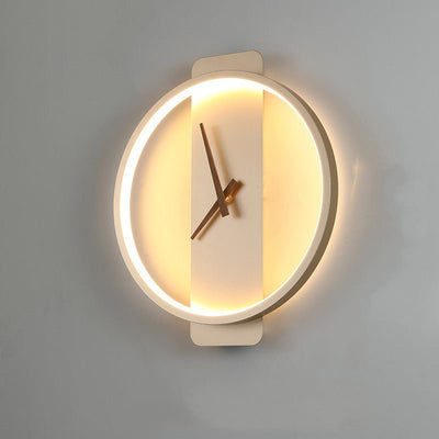 Nordic Wall Lamp Bedroom Bedside Lamp Clock Modeling Lamp - Zambeel