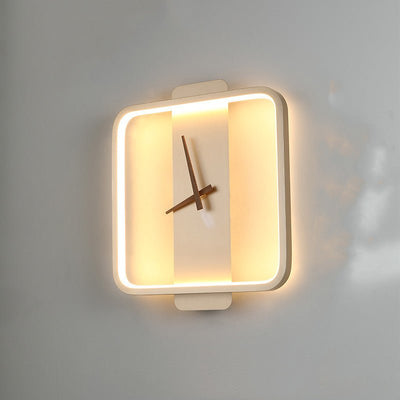 Nordic Wall Lamp Bedroom Bedside Lamp Clock Modeling Lamp - Zambeel