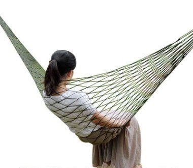 Nylon rope mesh hammock portable simple hammock swing - Zambeel