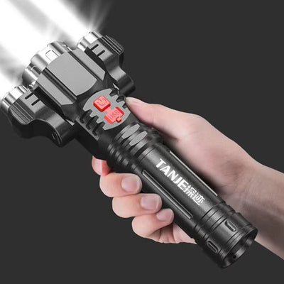 Outdoor Home Portable Riding USB Rechargeable Flashlight - Zambeel