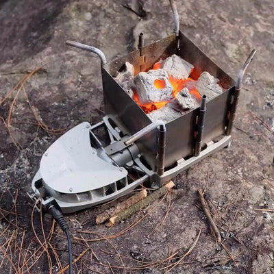 Outdoor Portable Stainless Steel Wood Stove Folding Camping - Zambeel