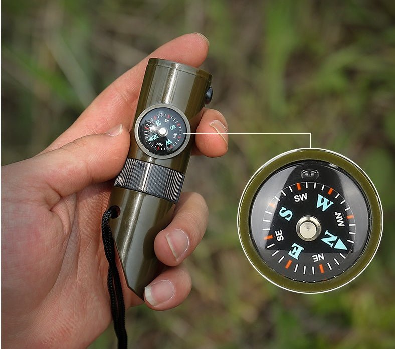 Outdoor Professional Seven - in - one Multifunctional Survival Whistle - Zambeel