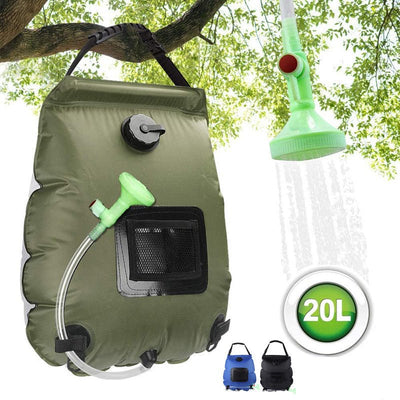 Outdoor Solar Bath Bag Camping Bath Water Storage Bag Portable 20L Bath Water Bag - Zambeel