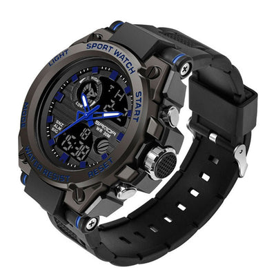 Outdoor Sports Dual Display Movement Multi - kinetic Energy Electronic Watch - Zambeel