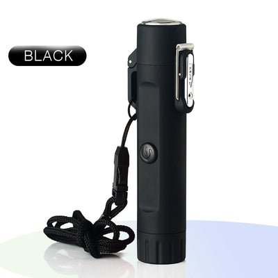 Outdoor Travel Compass Rechargeable Lighter Tube Waterproof Lighter Usb Pulse Lighter - Zambeel