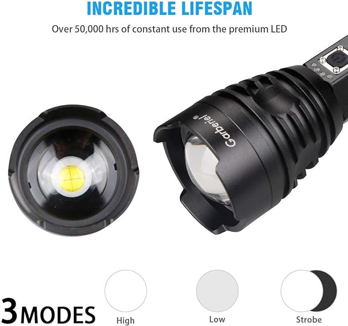 P90 LED Rechargeable Laser Flashlight - Zambeel