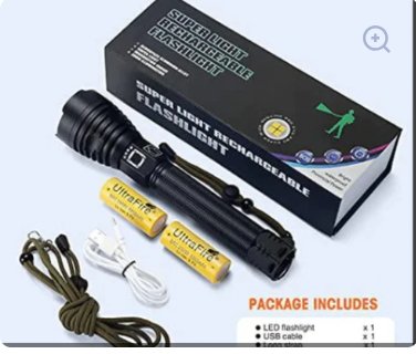 P90 LED Rechargeable Laser Flashlight - Zambeel