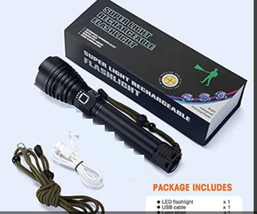 P90 LED Rechargeable Laser Flashlight - Zambeel