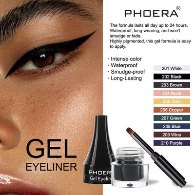 PHOERA Ten Color Eyeliner Eyeliner - Zambeel