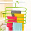 Plastic Five Layer Multii-purpose Clothes Hanger - Zambeel