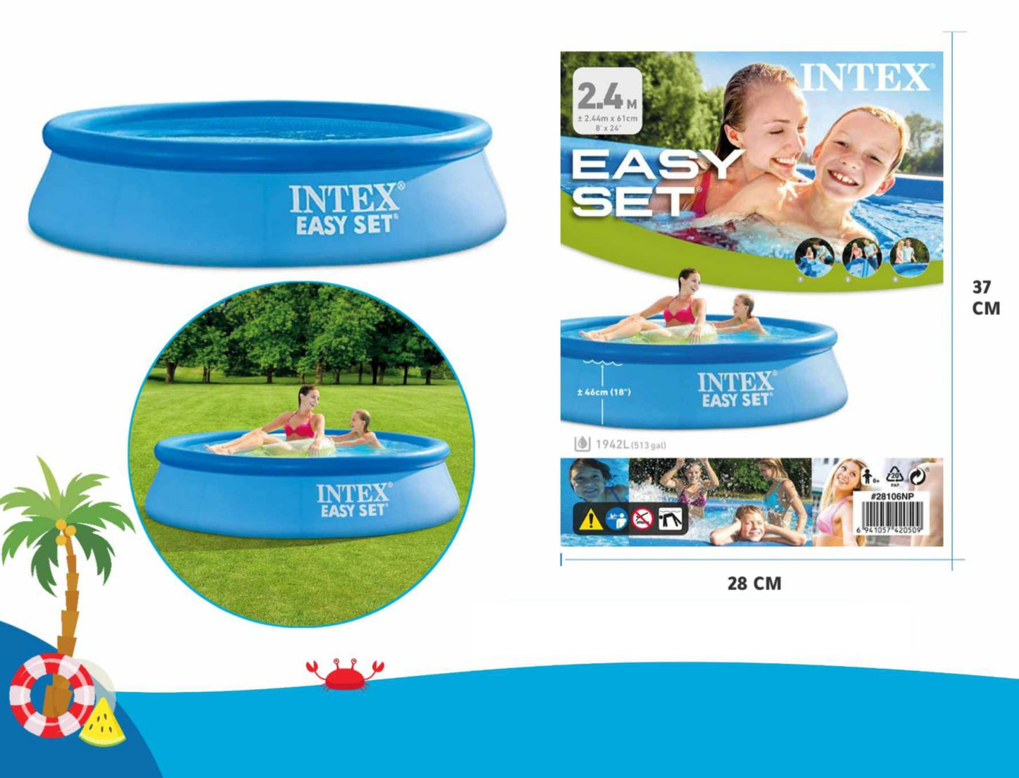 Pool Ring Inflatable - Zambeel