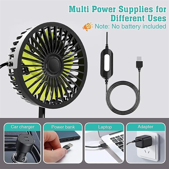 Portable Electric Fan for Car - Zambeel