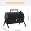 Portable Iron BBQ Grill With Hob - Zambeel