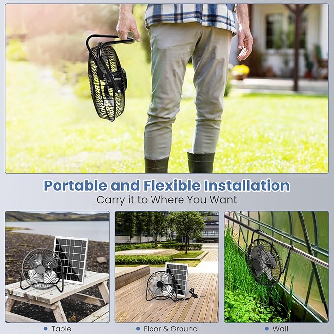 Portable Metal Floor Fan - Zambeel