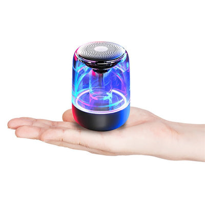 Portable Speakers Bluetooth Column Wireless Bluetooth Speaker Powerful Bass Radio with Variable Color LED Light - Zambeel