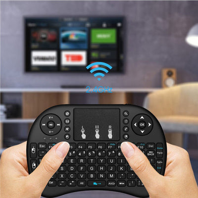 Private Mode I8 Flying Squirrel Smart Touch Game USB2.4G Full Keyboard TV Brain Wireless Remote Control - Zambeel