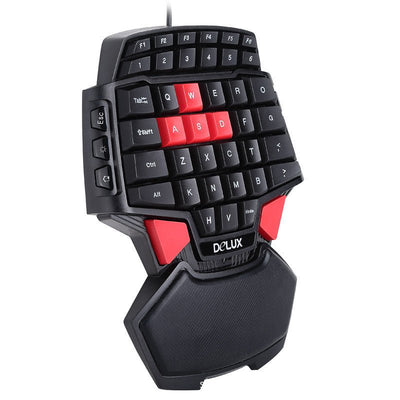 Professional Single - Hand Lol Game Electronic Competition Keyboard Palm Dota Mobile Phone Peripheral Small Keyboard - Zambeel