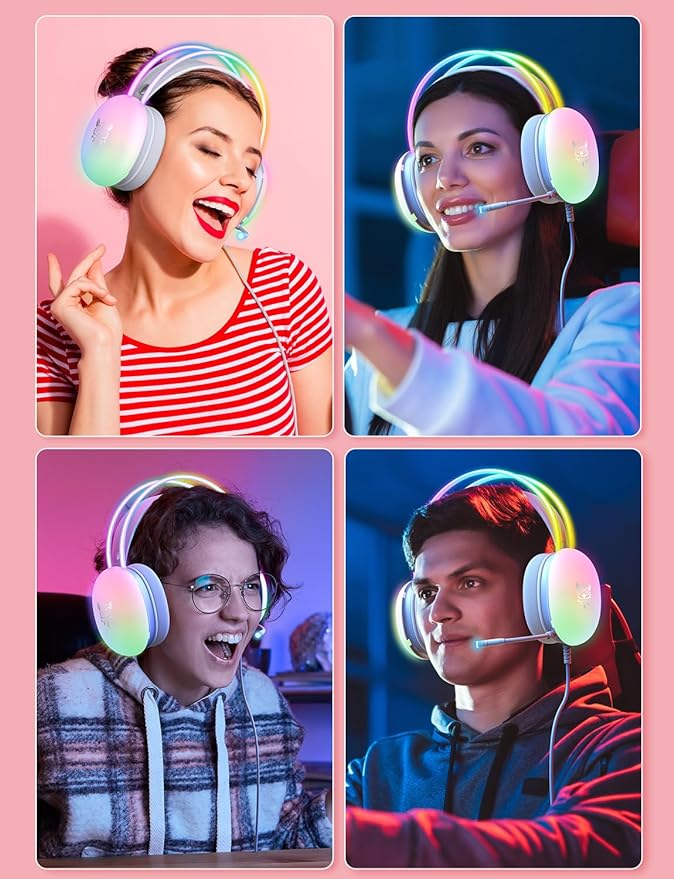 Rainbow Gaming Headphones - Zambeel