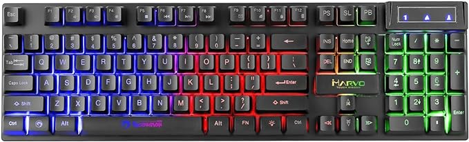 Rainbow Gaming Keyboard & Mouse - Zambeel